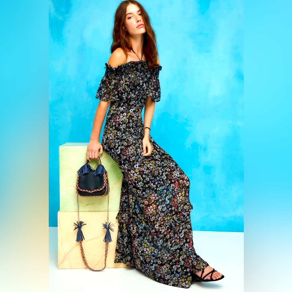 Rebecca Minkoff Loma Floral-print Maxi Dress, Size 2